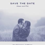 "Flyer" - Save the Dates in Navy by Jack Knoebber - Detail