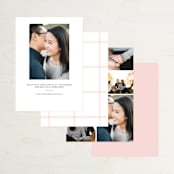 "Sealed with a Kiss" - Save the Dates in Blush by Hudson meet Rose - Back of Card Options