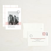 "Sealed with a Kiss" - Save the Dates in Blush by Hudson meet Rose - Assembled