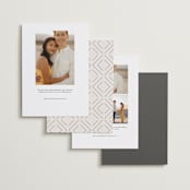"Portland" - Save the Dates in Latte by Kristie Kern - Back of Card Options