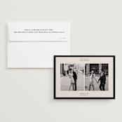 "Borough" - Save the Dates in Tuxedo by Inkblot Design - Save the Date with Envelope