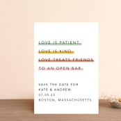 "Love is..." - Save the Dates in Sobert by Hudson meet Rose - Front