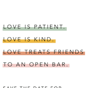 "Love is..." - Save the Dates in Sobert by Hudson meet Rose - Detail