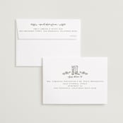 "Jackson Hole" - Save the Dates in Leather by Jenna Holcomb - FREE Recipient Addressing