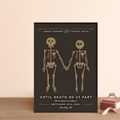 "Until Death" - Save the Dates in Golden by Katie Zimpel - Front