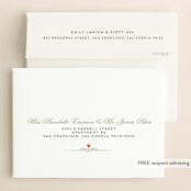 "Until Death" - Save the Dates in Golden by Katie Zimpel - FREE Recipient Addressing