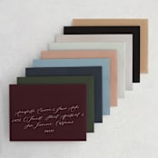 "Botanical Name Plate" - Save the Dates in Blush by Shiny Penny Studio - Colored Envelopes Available
