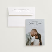 "Signed" - Save the Dates in Noir by JoAnn Jinks - Save the Date with Envelope