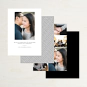 "Waltz" - Save the Dates in Tuxedo by Lori Wemple - Back of Card Options
