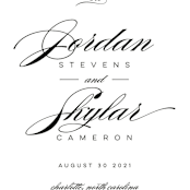 "Waltz" - Save the Dates in Tuxedo by Lori Wemple - Detail