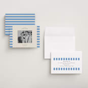 "Modern Border" - Save the Dates in Sky by Jackie Crawford - Assembled