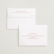 "Surrounding" - Save the Dates in Persimmon by Sarah Cohn - FREE Recipient Addressing