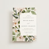 "petal toss" - Save the Dates in Cream by Angela Marzuki - Front