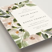 "petal toss" - Save the Dates in Cream by Angela Marzuki - Detail
