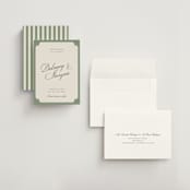 "classic bold border" - Save the Dates in Olive by Cass Loh - Assembled