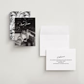 "Vintage Trip" - Save the Dates in Snow by Inkblot Design - Assembled