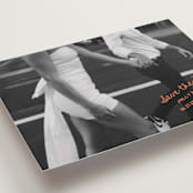 "Imprint" - Save the Dates in Tangerine by Jelena Vuletic - Detail