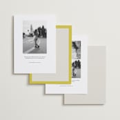 "Mille-feuille" - Save the Dates in Citron by Blustery August - Back of Card Options