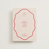 "Croquet" - Save the Dates in Cherry by Megan Davis - Front