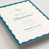 "Meet us" - Save the Dates in Ocean by Kelly Schmidt - Detail