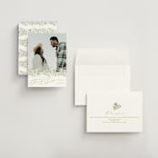 "Floral Arch" - Save the Dates in Greenery by Phrosné Barwood - Assembled