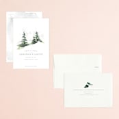 "On the Slopes" - Save the Dates in Fog by Mere Paper - Assembled