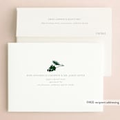 "On the Slopes" - Save the Dates in Fog by Mere Paper - FREE Recipient Addressing