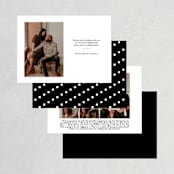 "Date Check" - Save the Dates in Noir by Up Up Creative - Back of Card Options