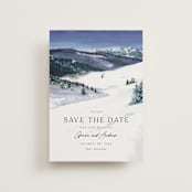 "winter mountains" - Save the Dates in Snow by Anastasia Makarova - Front