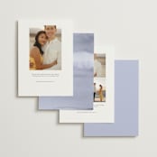 "winter mountains" - Save the Dates in Snow by Anastasia Makarova - Back of Card Options