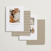 "Daisy" - Save the Dates in Chamomile by Wildfield Paper Co - Back of Card Options