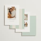 "Campania" - Save the Dates in Fresca by Megan Davis - Back of Card Options