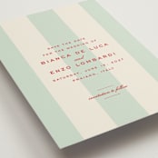 "Campania" - Save the Dates in Fresca by Megan Davis - Detail