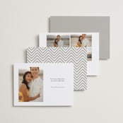 "Etched in love" - Save the Dates in Cloud by Stacey Meacham - Back of Card Options