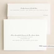 "meant to be" - Save the Dates in Tuxedo by Angela Garrick - FREE Recipient Addressing