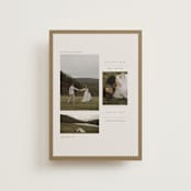 "savour" - Save the Dates in Linen by Bramble Studio - Front