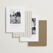 "savour" - Save the Dates in Linen by Bramble Studio - Back of Card Options