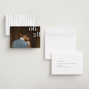 "Our Big Date" - Save the Dates in Pearl by Shannon Chen of Four Wet Feet Studio - Assembled