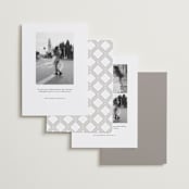 "The Cinema" - Save the Dates in Quartz by Kristie Kern - Back of Card Options