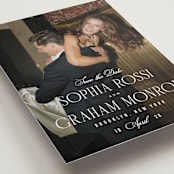 "The Cinema" - Save the Dates in Quartz by Kristie Kern - Detail