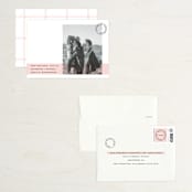 "Sealed with a Kiss" - Save the Dates in Blush by Hudson meet Rose - Assembled