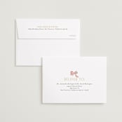 "Ruban en Fleur" - Save the Dates in Rose by Itsy Belle Studio - FREE Recipient Addressing