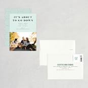 "About To Go Down" - Save the Dates in Mint by Stephanie Given - Assembled