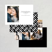 "Bad Dancing" - Save the Dates in Dove by Amy Payne - Back of Card Options