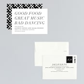 "Bad Dancing" - Save the Dates in Dove by Amy Payne - Assembled