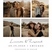 "Photo Album" - Save the Dates in Caviar by Juliana Zimmermann - Detail