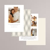 "Big Date" - Save the Dates in Ivory by Anastasia Makarova - Back of Card Options