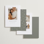 "Classic" - Save the Dates in Snow by Joanna Griffin - Back of Card Options