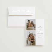 "Classic" - Save the Dates in Snow by Joanna Griffin - Save the Date with Envelope