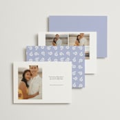 "Meander" - Save the Dates in Snow by Angela Marzuki - Back of Card Options